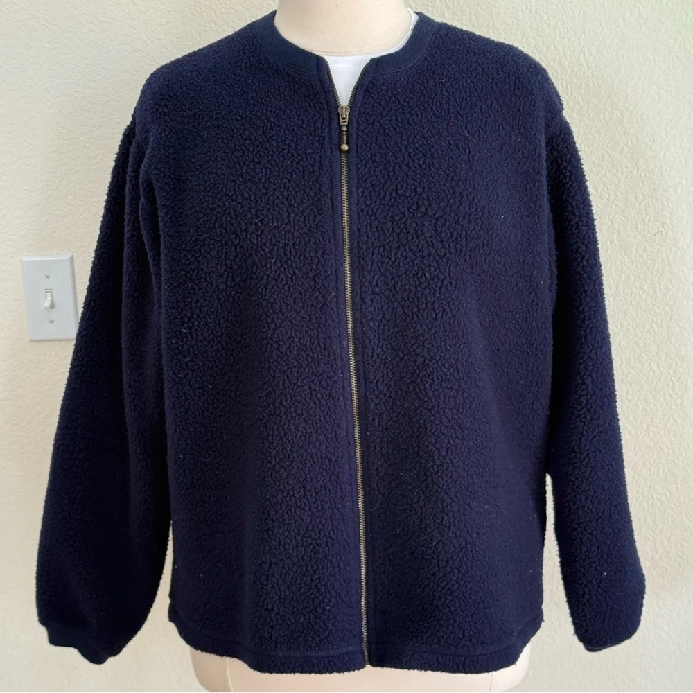 Columbia Dark Blue Fleece Jacket - Picture 5 of 8